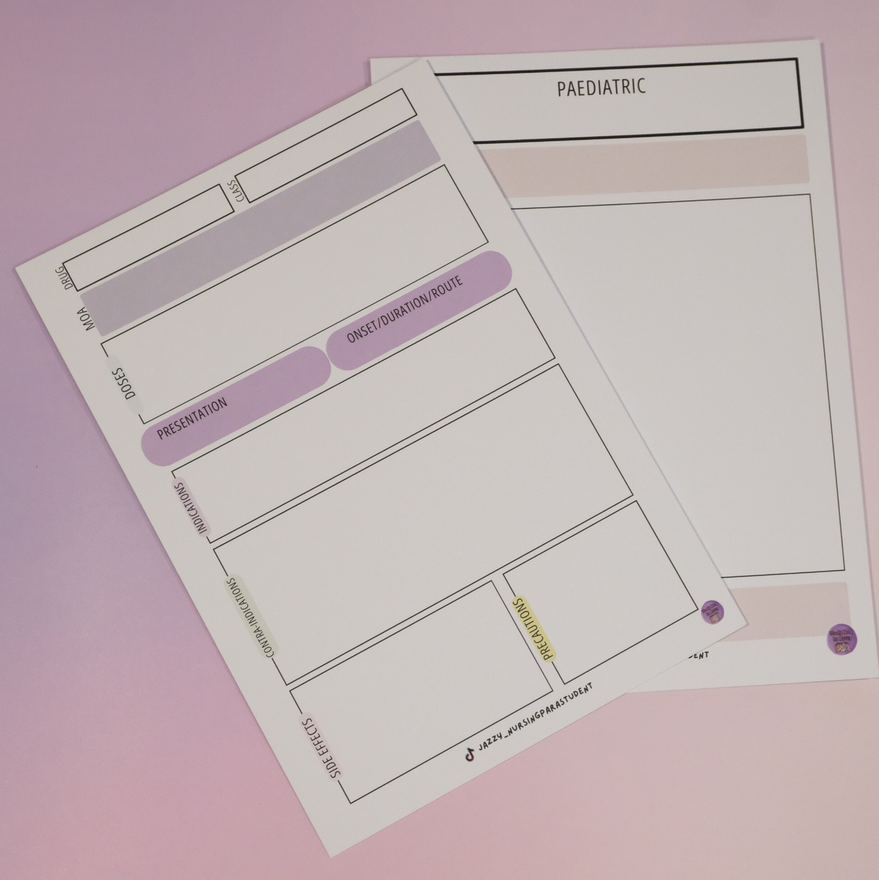 Drug Recap Template
