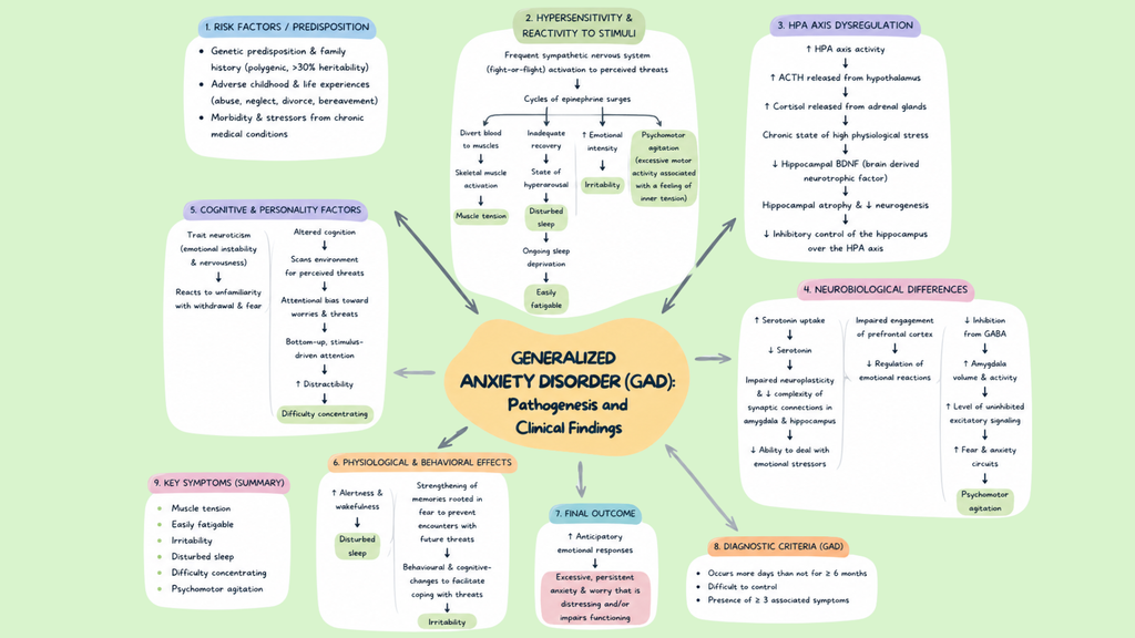Mental Health Pathophysiology Mind Maps