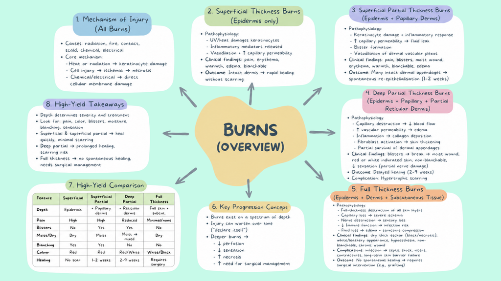 Healthcare Pathophysiology Mind Maps