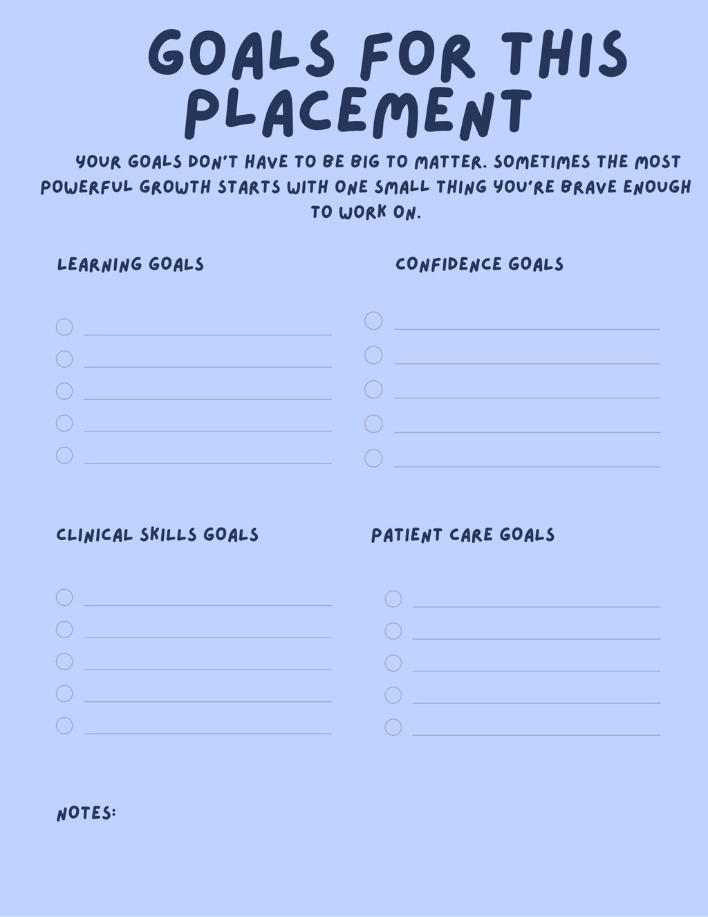 Ultimate Healthcare Student Placement Diary